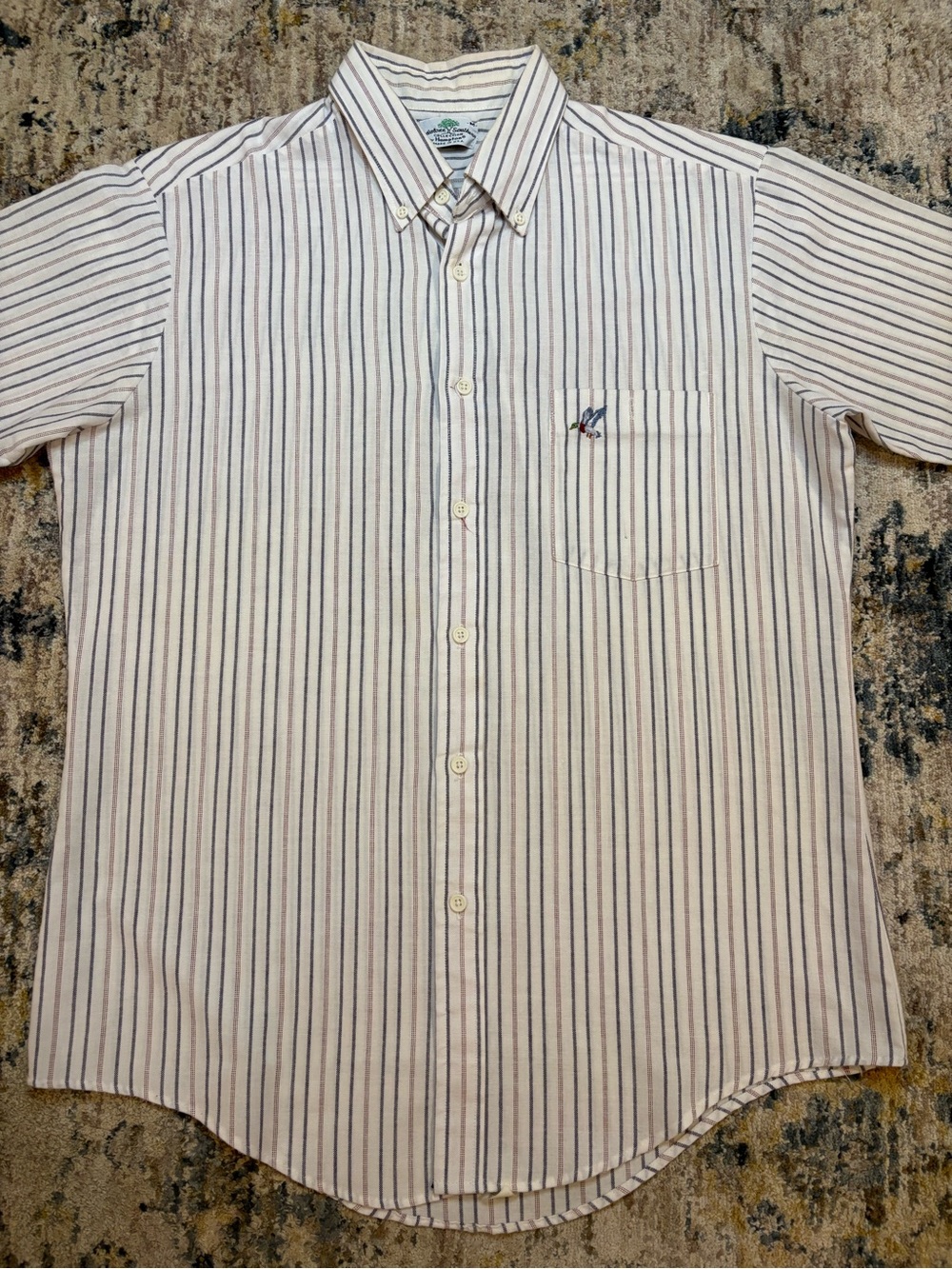 VTG Raintree Southern Collection By Hampton USA Short Sleeve Shirt Size M Duck